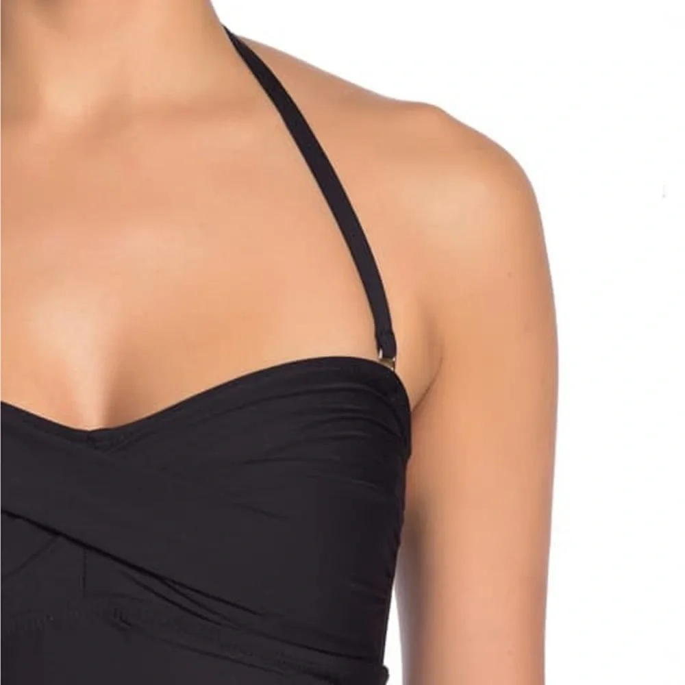 NEW Athena Twist Bandeau Halter Swimsuit